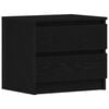 vidaXL Cabinet de chevet Ch&ecirc;ne noir 50 x 40 x 43,5 cm