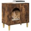 vidaXL Maison pour chat Ch&ecirc;ne fum&eacute; 51 x 30 x 52 cm Bois d'ing&eacute;nierie