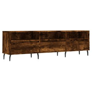 vidaXL Meuble TV ch&ecirc;ne fum&eacute; 150x30x44,5 cm bois d'ing&eacute;nierie