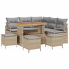 vidaXL Ensemble de canap&eacute; de jardin 9 pcs Beige et Gris clair