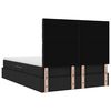 vidaXL Lit avec rangement et matelas Noir 140 x 190 cm Polyester