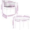 vidaXL Ensemble &agrave; manger de jardin 5 pcs noir r&eacute;sine tress&eacute;e verre