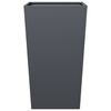 vidaXL Jardini&egrave;res 2 pcs anthracite 45x45x75 cm acier