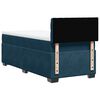 vidaXL Sommier &agrave; lattes de lit avec matelas bleu 80x200 cm velours
