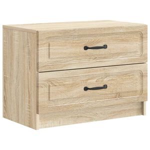 vidaXL Cabinet de chevet avec tiroir Ch&ecirc;ne Sonoma 62 x 34,5 x 44,5 cm