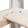 vidaXL Lit superpos&eacute; sans matelas blanc 75x190 cm bois de pin massif