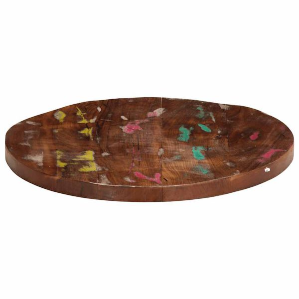 vidaXL Dessus de table &Oslash; 40x2,5 cm rond bois massif de r&eacute;cup&eacute;ration