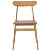vidaXL Chaise de salle &agrave; manger 2 pcs Naturel 43 x 44,5 x 77 cm