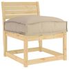 vidaXL Coussin Taupe 60 x 40 x 8 cm Tissu Oxford