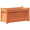 vidaXL Jardini&egrave;res 2 pcs cire marron bois de pin massif