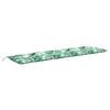 vidaXL Coussin de banc de jardin &agrave; motif de feuilles 200 x 50 x 7 cm tissu Oxford