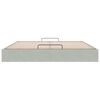 VidaXL Cadre de lit ottoman sans matelas gris clair 200x200 cm velours