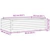 vidaXL Jardini&egrave;re 90x60x26,5 cm bois de pin impr&eacute;gn&eacute;
