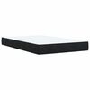 vidaXL Sommier &agrave; lattes de lit avec matelas Noir 120x200 cm Velours