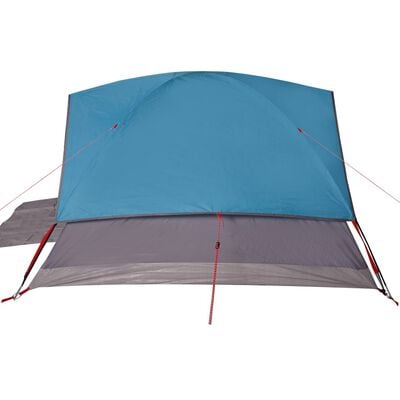 vidaXL Tente familiale à dôme 6 personnes bleu imperméable