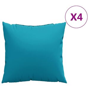 vidaXL Coussins de canap&eacute; 4 pcs bleus 50x50 cm en tissu