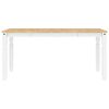 vidaXL Ensemble &agrave; manger Panama 5 pcs blanc bois de pin massif