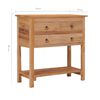vidaXL Buffet 78x35x80 cm bois de teck massif