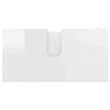 vidaXL Ensemble de mobilier de salle de bain 4 pcs Blanc brillant