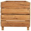 vidaXL Lit sur&eacute;lev&eacute; 150x40x38 cm bois de teck recycl&eacute; et acier