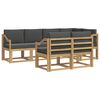 vidaXL Ensemble de canap&eacute;s d'ext&eacute;rieur 7 pc Blanc et anthracite