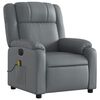 vidaXL Fauteuil de massage inclinable &eacute;lectrique gris similicuir