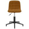 vidaXL Chaises pivotantes &agrave; manger lot de 2 Marron Velours