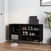 vidaXL Armoire &agrave; chaussures Noir 102x36x60 cm Bois d'ing&eacute;nierie