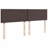 vidaXL Sommier &agrave; lattes de lit avec matelas Marron fonc&eacute; 200x200 cm