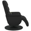vidaXL Fauteuil inclinable de massage repose-pieds noir similicuir