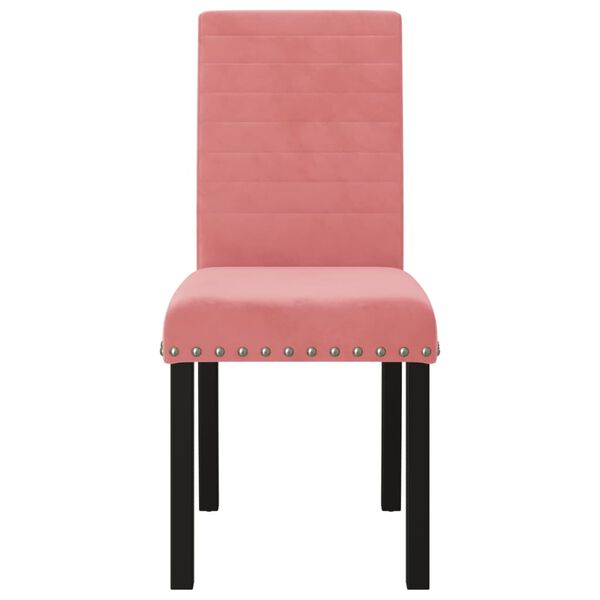 vidaXL Chaises &agrave; manger lot de 6 rose velours