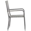 vidaXL Ensemble &agrave; manger de jardin 5 pcs Anthracite