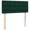 vidaXL Cadre de lit ottoman avec matelas vert fonc&eacute; 120x200 cm velours