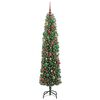 vidaXL Sapin de No&euml;l artificiel Vert 210 cm PVC et acier et plastique