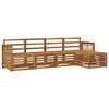 vidaXL Ensemble de canap&eacute;s d'ext&eacute;rieur 5 pc Naturel