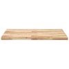 vidaXL Dessus de table rectangulaire 100x80x4 cm bois massif d'acacia