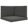 vidaXL Coussin de canap&eacute; d'ext&eacute;rieur Polyester Anthracite 80 x 80 cm