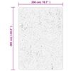 vidaXL Tapis OVIEDO &agrave; poils courts beige 200x280 cm
