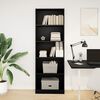 vidaXL Biblioth&egrave;que noir 60x24x176 cm bois d'ing&eacute;nierie