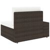 vidaXL Salon de jardin 10 pcs R&eacute;sine tress&eacute;e Marron