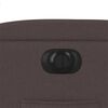 vidaXL Fauteuil inclinable &eacute;lectrique Marron fonc&eacute; Tissu