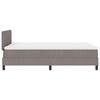 vidaXL Lit &agrave; ressorts avec matelas Taupe 120 x 200 cm tissu