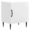 vidaXL Cabinet de chevet Blanc brillant 43 x 34,5 x 50 cm
