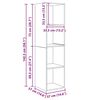 vidaXL Ensemble meuble TV 3 pcs Ch&ecirc;ne noir Bois d'ing&eacute;nierie