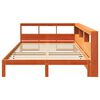 vidaXL Lit biblioth&egrave;que sans matelas cire marron 135x190 cm pin massif