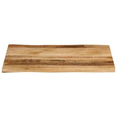 vidaXL Dessus de table bord vivant 90x60x3,8 cm bois de manguier brut