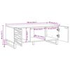 vidaXL Table basse Marron et Noir 100 x 54 x 40 cm