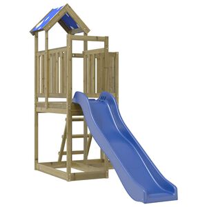 vidaXL Aire de jeux d'ext&eacute;rieur bois de pin impr&eacute;gn&eacute;