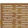 vidaXL Portail de jardin 100x100 cm en acier Corten, design carr&eacute;