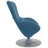 vidaXL Fauteuil &oelig;uf Bleu Velours